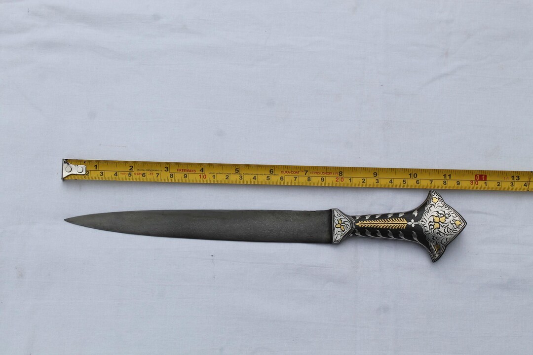 Old Vintage Mughal Islamic Indo-persian Gold & Silver Damascened ...