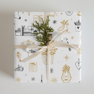 Holiday | Simple | Vintage | Wrapping paper sheets