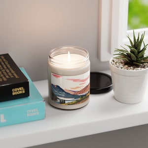 Scented soy candle gifted, Eco-friendly gift for appreciation, Aromatic 9oz candle, long burning natural ingredients