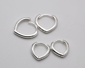 Stylish Silver Minimalist Huggie Hoop Earrings - Perfect as a Christmas Gift or Birthday Surprise for Her