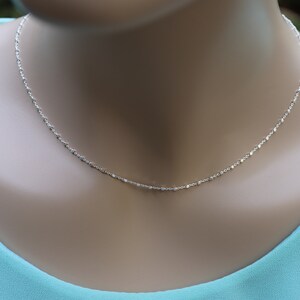 Silver Dainty Choker, Gold Silver layering choker, Minimalist necklace, Silver beaded choker necklace, Chain choker, Delicate choker for her