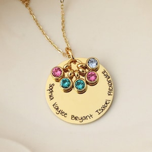 Grandma Necklace - Necklace with Grandkids Names - Necklace with Kids Names - Personalized Necklace - Mommy Jewelry - Grandma Jewelry