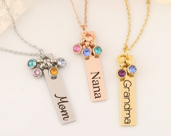 Collar personalizado para abuela - Collar personalizado para mamá - Joyería para nana - Collar personalizado - Joyería para mamá - Joyería para abuela
