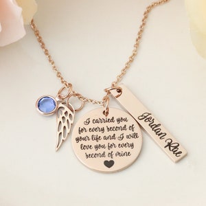 Loss of Pregnancy Gift / Miscarriage Memorial Necklace / Infant Remembrance Jewelry / Mommy of an Angel / Pregnancy Loss Memorial