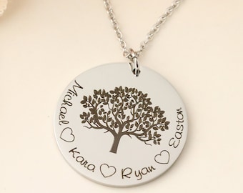Personalized grandmothers necklace! Family Tree Necklace - Personalized family Necklace - Gift for Grandmother - Mothers Day Gift