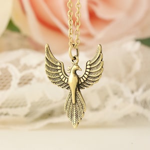 Phoenix Necklace | Phoenix Bird Necklace | Mens Phoenix Necklace | Womens Phoenix Necklace | Motivational Necklace | Phoenix Rising Necklace
