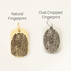 Add on Fingerprint Charm | Fingerprint Charm for Necklace | Memorial Fingerprint | Fingerprint Jewelry | Actual Fingerprint