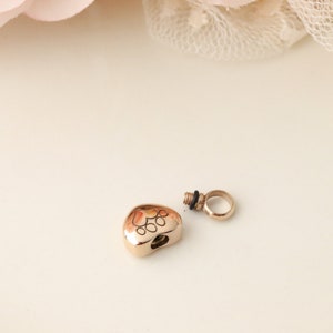 Rose Gold Pet Memorial Necklace - Pet Urn Necklace - Pets Leave Pawprints on Our Hearts - Dog Urn Necklace - Dog Memorial Necklace - image 3