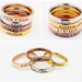 Personalized Stackable Ring - Personalized Ring - Mothers Rings - Hand Stamped Ring - Ring with Names - Stacking Ring - Name Ring - Engraved