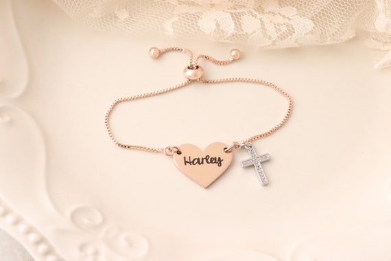 girls christening bracelet
