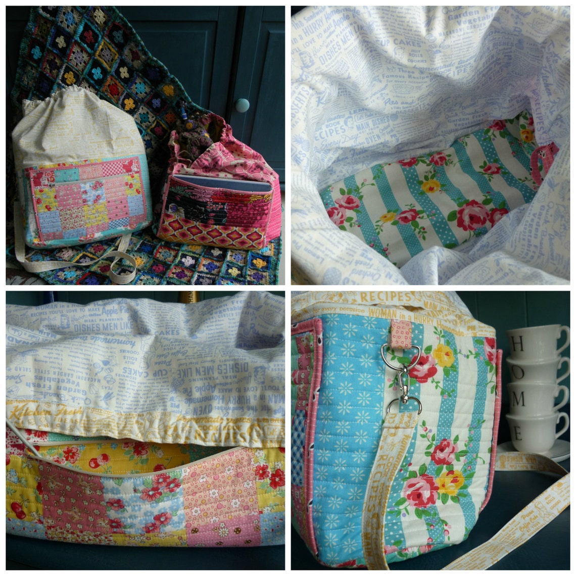 The Doris Project Bag Pattern PDF Sewing Pattern for This Versatile Bag Yarn Project Bag, Baby