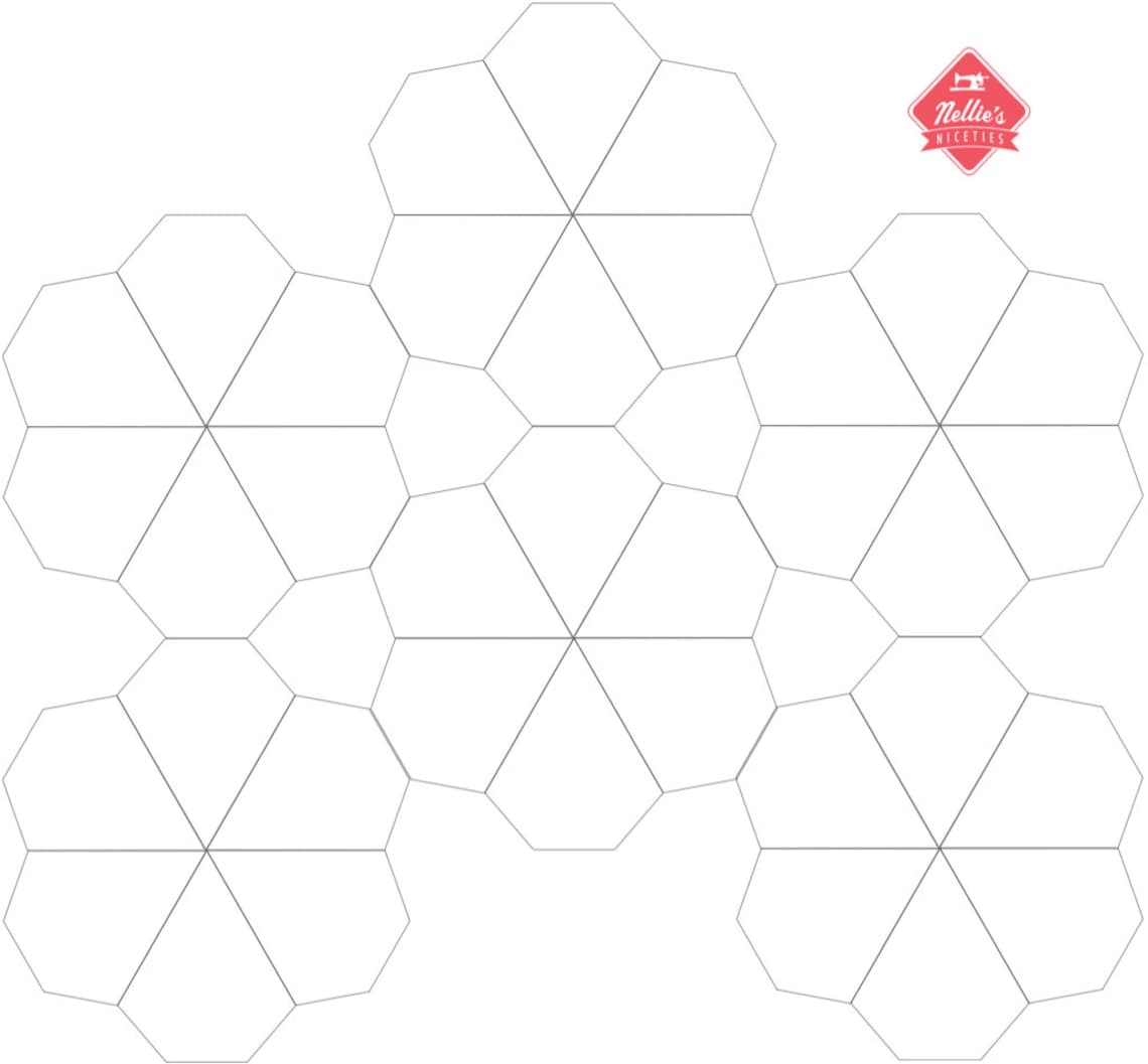 Wafers Printable English Paper Piecing EPP Templates and Colouring Wafers Printable English Paper Piecing EPP Templates and Colouring
