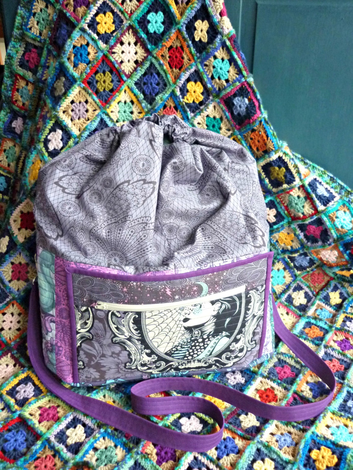 The Doris Project Bag Pattern PDF Sewing Pattern for This Versatile Bag Yarn Project Bag, Baby