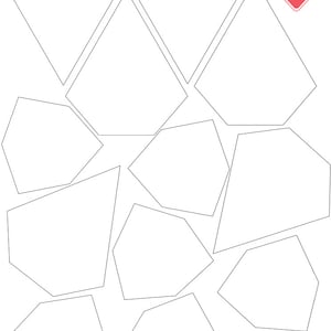 Wafers Printable English Paper Piecing EPP templates and colouring sheet image 2