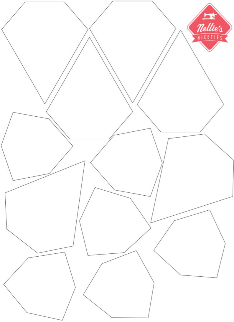 Wafers Printable English Paper Piecing EPP Templates And Etsy Wafers Printable English Paper Piecing EPP Templates And Etsy