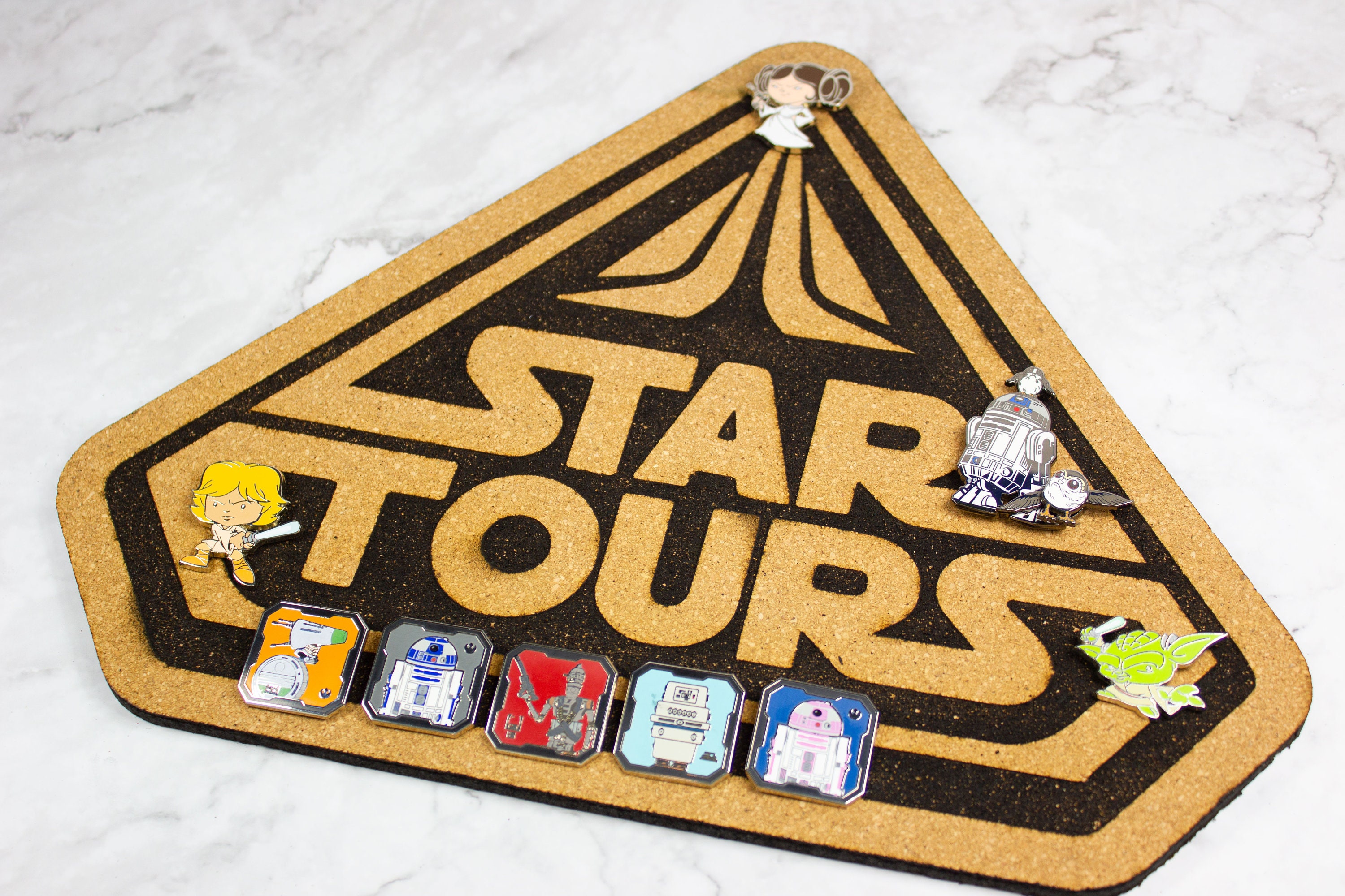 16 Disney Star Wars Pin Display Board Millennium Falcon