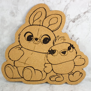 Ducky and Bunny Toy Story Pin Board