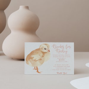 Baby Chick Baby Shower Invitation Suite Editable and Printable Gender Neutral Baby Shower Invite image 3