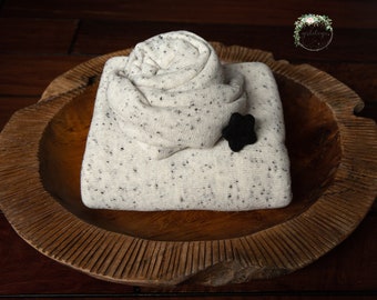 Newborn Sweater Wrap  * Sleepy Hat* Photo Prop * Newborn Posing Wrap *  Speckled Wrap * Flecked Wrap * DROP & STAR not included