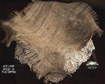 Jute Layer * Basket Layering Piece * Rustic * Natural * Earthy * Newborn Prop  * Photo Prop *