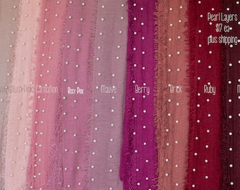 Pearl Edged Layer * Photo Prop * Newborn Fringed Layer* White * Pink * Sage * Mauve * Olive*  Blue * Green * Red * Yellow * SOLD SEPARATELY