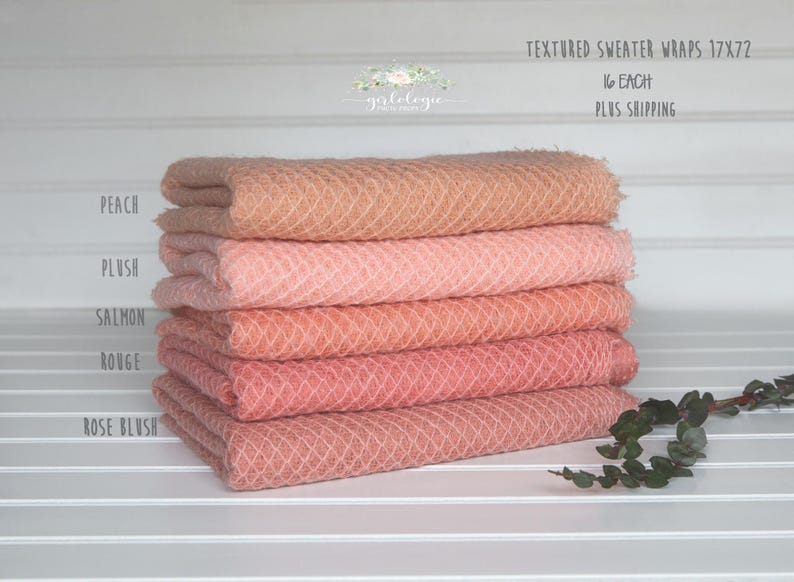 Newborn Textured Sweater Wraps * Photo Prop * Newborn Wrap * Photography Prop image 2