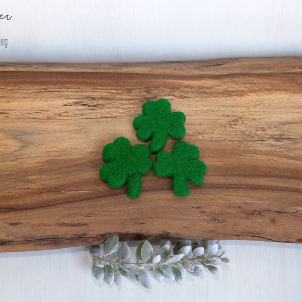 Shamrock * Clover * St. Patricks Prop * Photo Prop * Felt Wool Lovie *