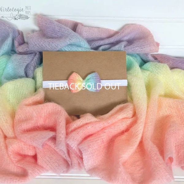 Soft Rainbow Wrap oder Layer * Korbstuffer * Photo Prop * Neugeborene Layer * Regenbogen Baby * Hand-Schnitt * TIEBACK SOLD OUT SOLD OUT