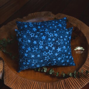 Sale * Newborn Posing Pillow * Photo Prop * Baby Photo Prop * Starry Night * Blue Pillow * Stars *