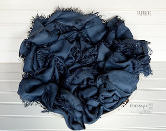 Fringed Textured Tattered Distressed * Photo Prop Layer * Newborn Layer *Sapphire * Blush * Green * Brown * Beige * SOLD SEPARATELY