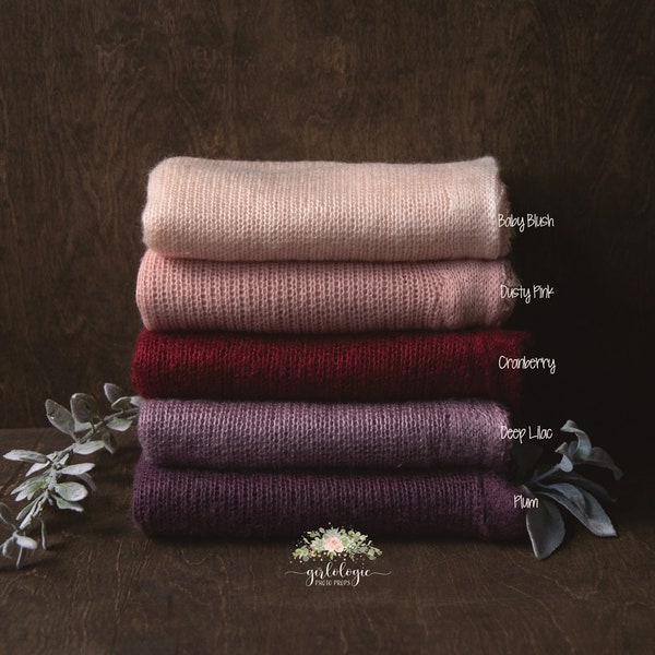 Newborn Sweater Wraps  * Textured  * Photo Prop * Blush * Off White * Sage * Tan * Mustard * Plum * Blue * Taupe * Yellow * Red *