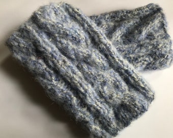 Wrist warmers with merino and alpaca wool