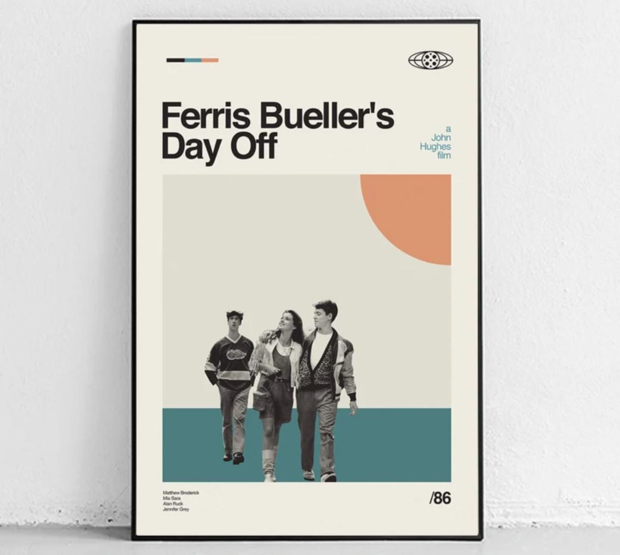 Discover Ferris Bueller's Day Off - midcentury modern Poster - movie poster