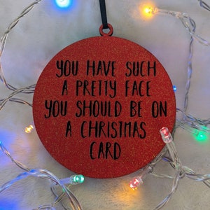 Citation elfe - Décoration d&#39;arbre de Noël faite main - Ornement d&#39;arbre - Cadeau de Noël pour la famille - Cadeau de Noël fantaisie