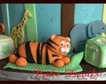 monkey fondant cake topper