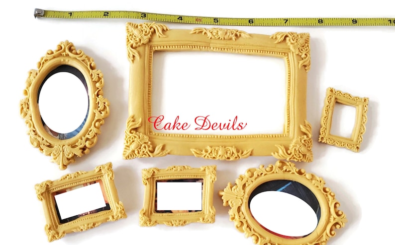 One Fondant Picture Frame Cake Topper With Optional Edible - Etsy Ireland