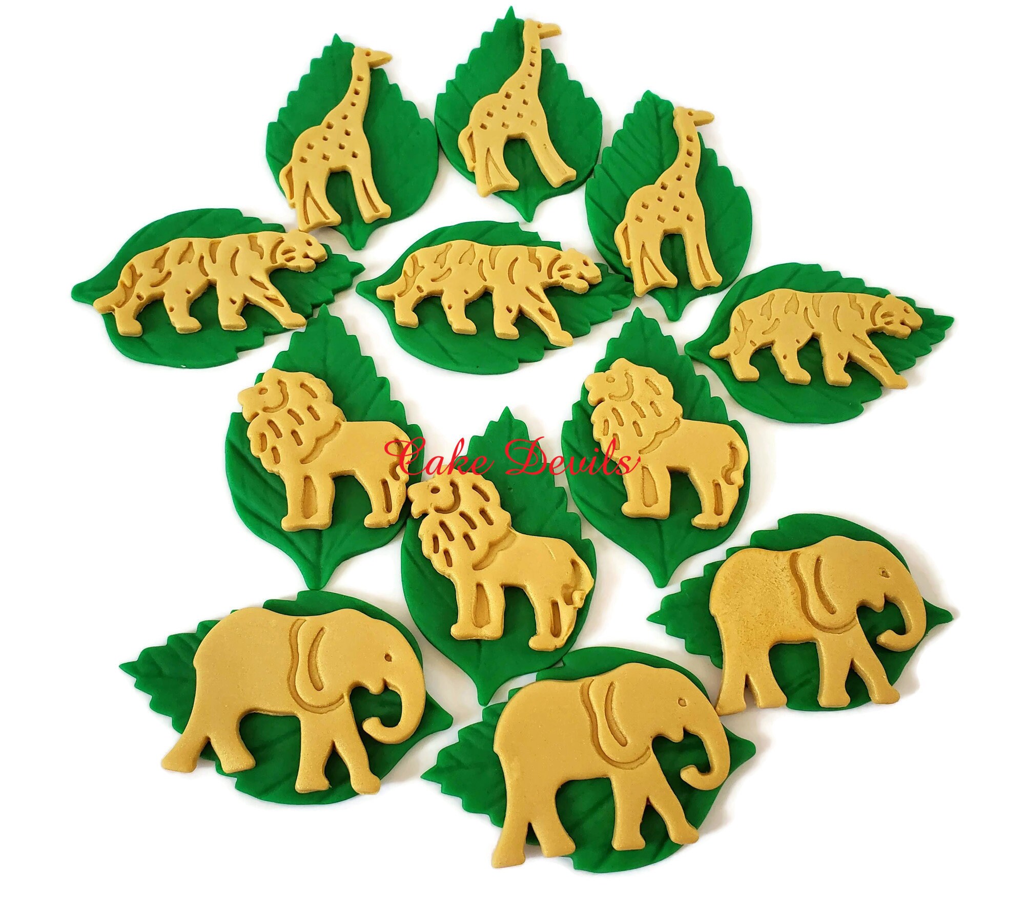 Party & Gifting Baking & Cake Decoration Fondant Elegant Safari Animal