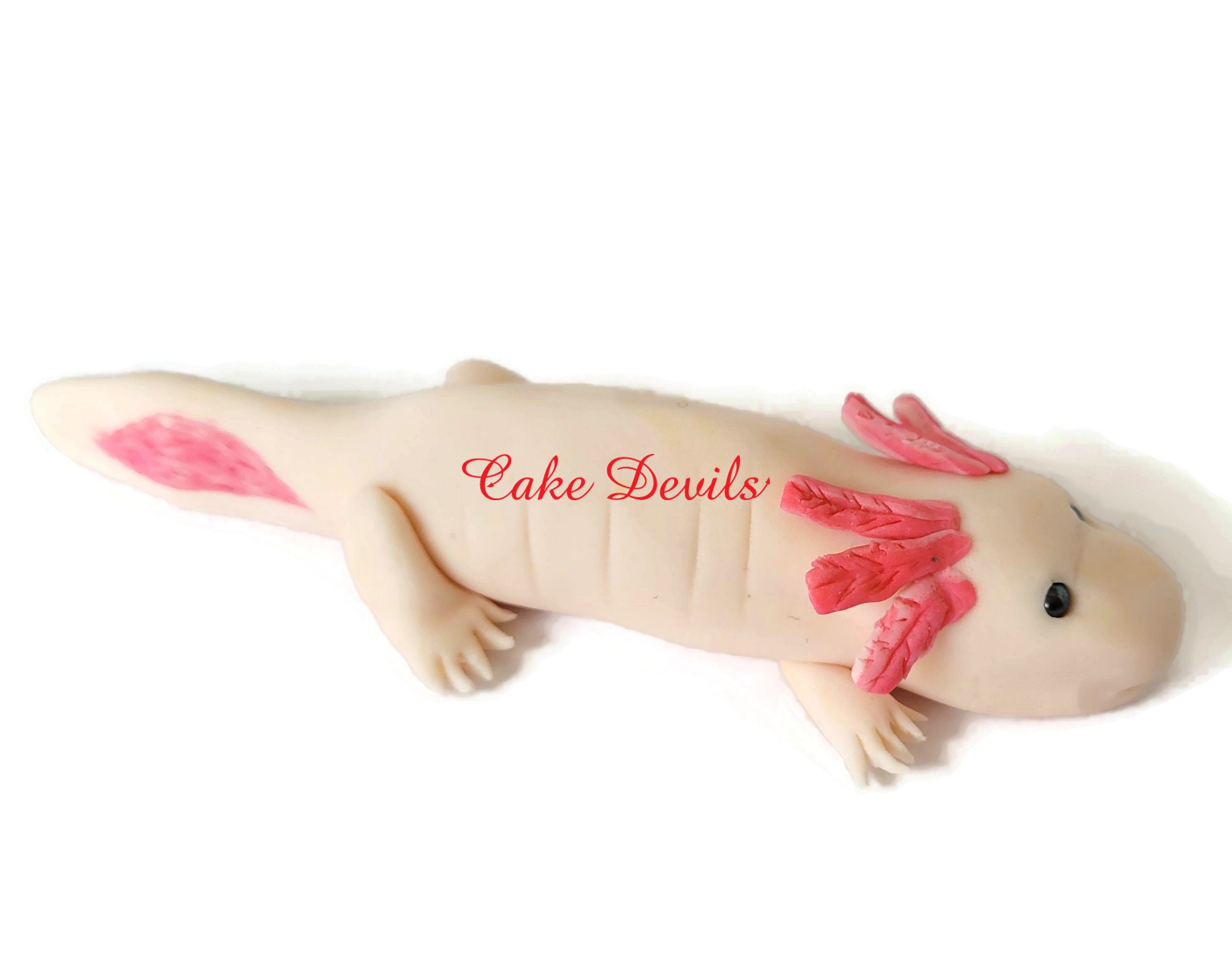 Fondant Axolotl Cake Topper Fondant Salamander Fondant Reptile Axolotl  Mexican Walking Fish Axolotl Birthday Axolotl Theme -  Denmark