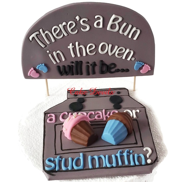 Cupcake or Stud Muffin Gender Reveal Etsy