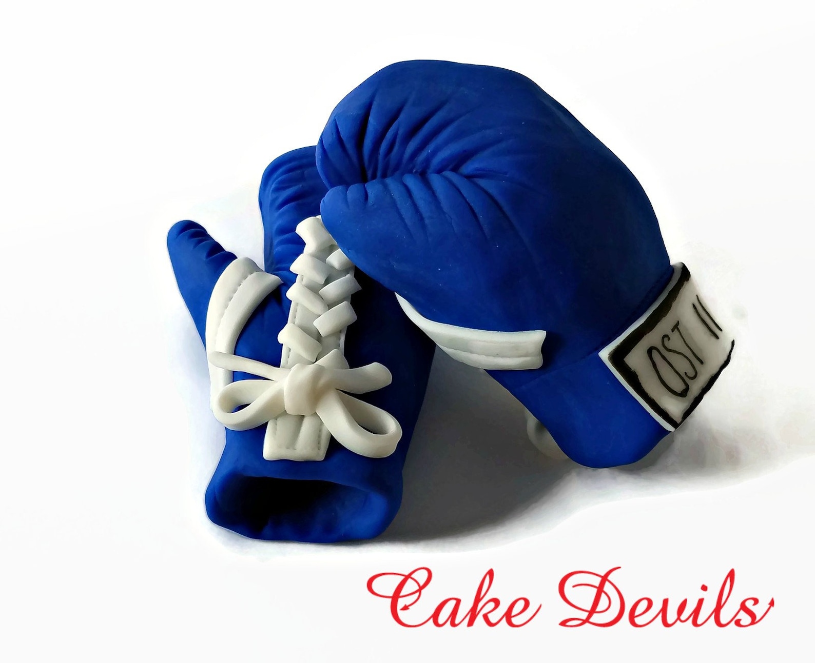 Boxing Gloves Cake Topper Boxing Gloves With White Laces Etsy