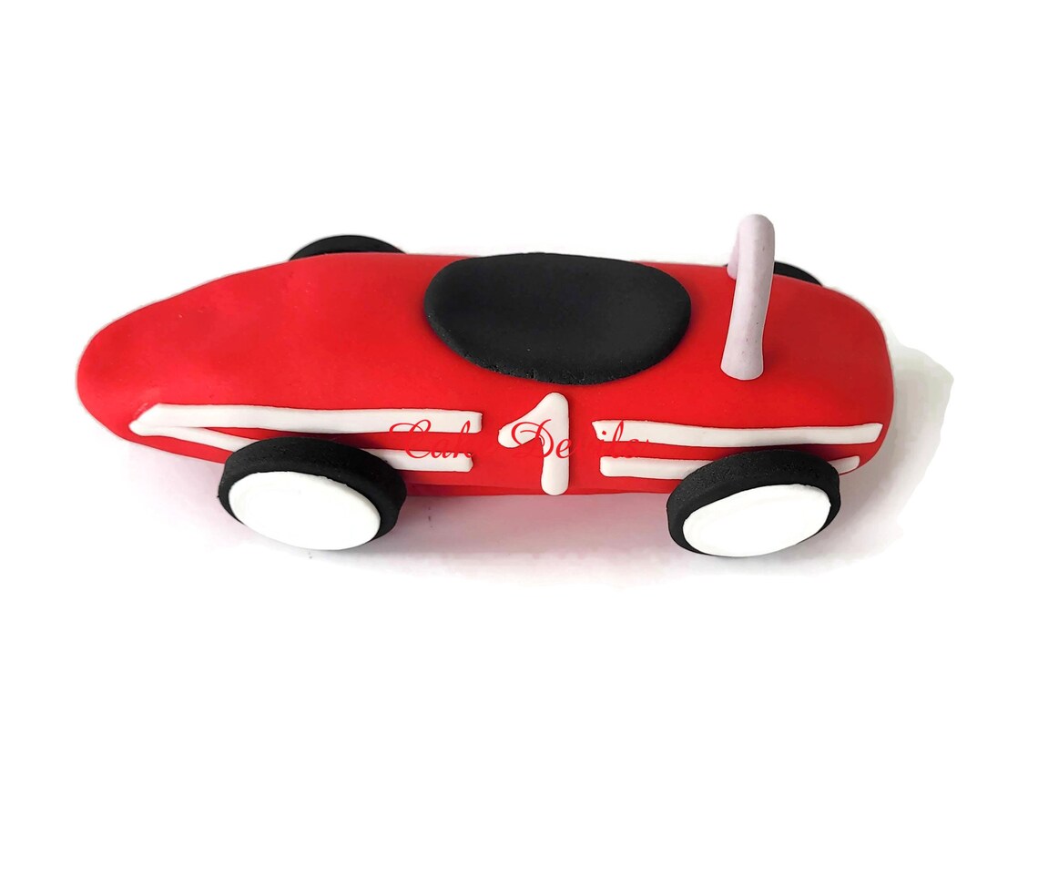 Fondant Classic Race Car Cake Topper Vintage Car Cake Etsy