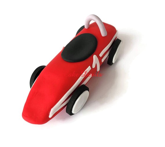 Fondant Classic Race Car Cake Topper, Vintage Car Cake Decoration