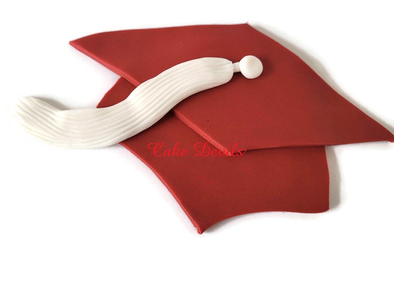 Flat Graduation Cap Cake Topper, Mortar Board and Diploma Cake ...