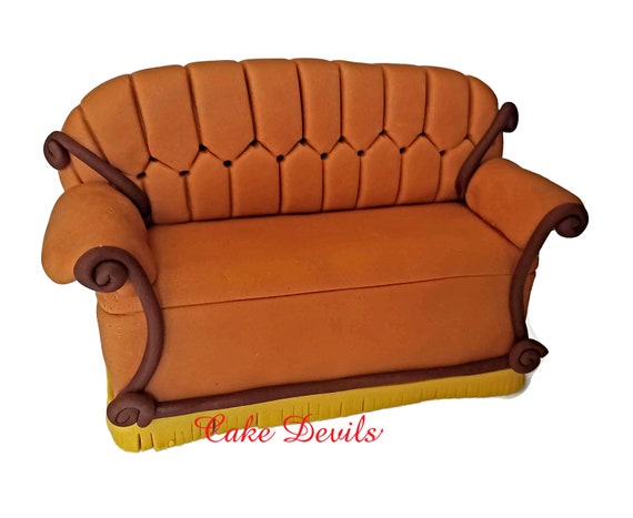 Friends Couch Cake Topper Fondant Handmade Edible Friends Etsy
