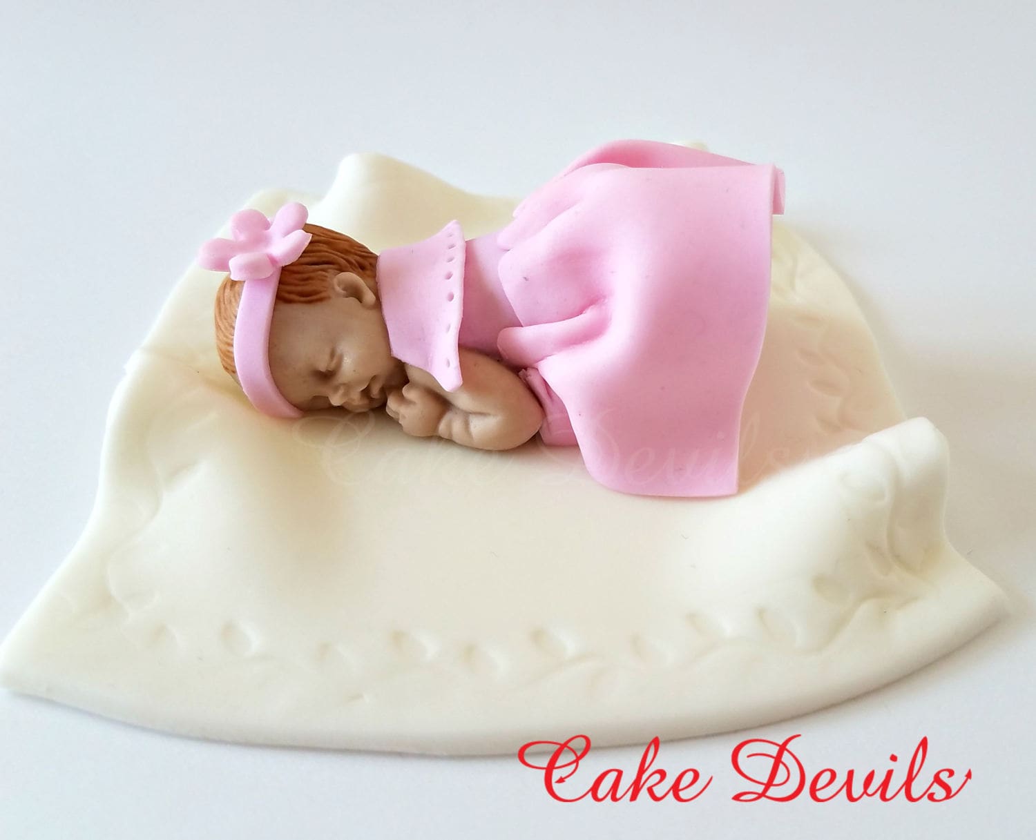 Sleeping baby girl store cake topper