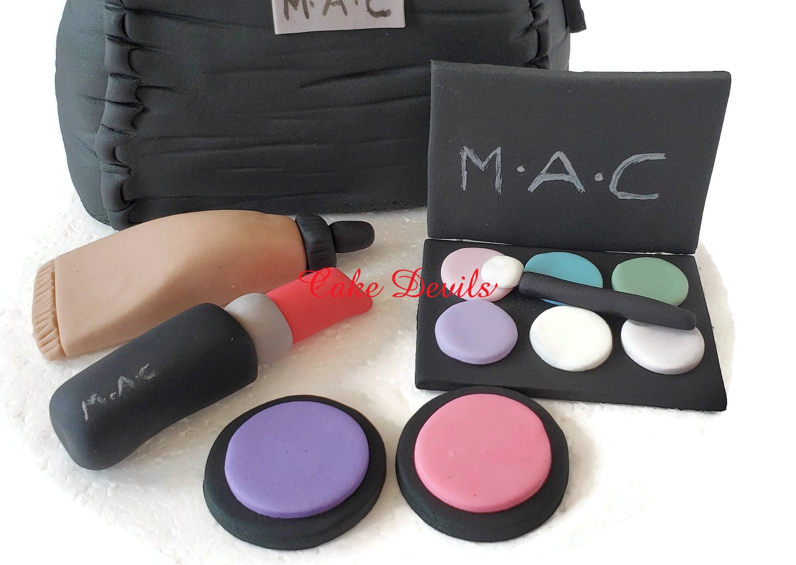 Fondant Cake Makeup Bag Template Printable