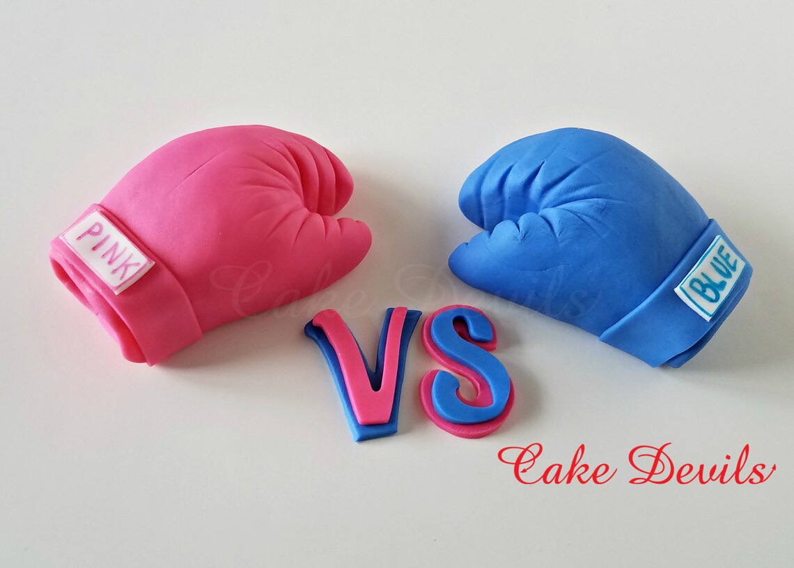 Boxing Gloves Cake Topper Fondant Boxing Gloves Cake Etsy