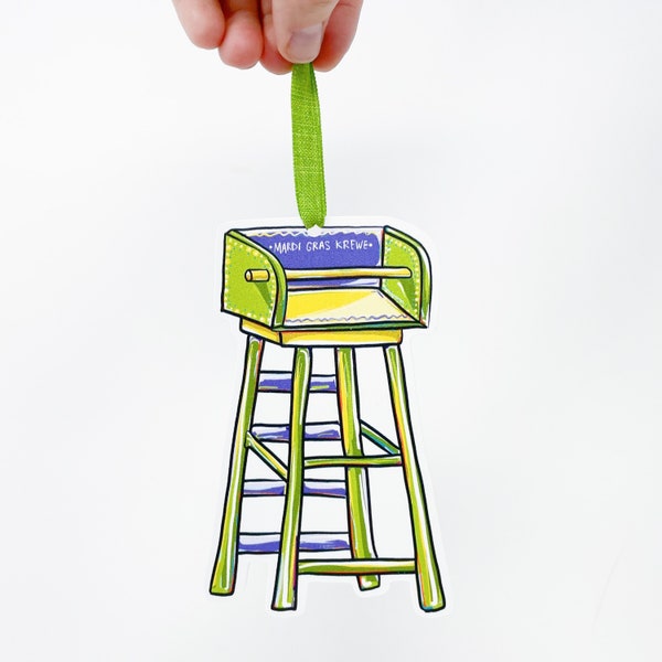 Mardi Gras Ladder Etsy