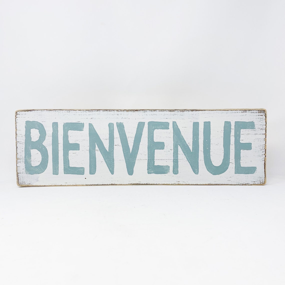 Bienvenue Signo de madera: Signo de bienvenida Arte de Nueva | Etsy