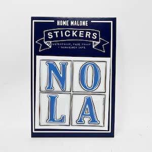 NOLA Street Tiles Sticker - Home Malone, Waterproof Vinyl Decal, Bumper Sticker, Wholesale, Made In USA, New Orleans, Local Art, Gift Shop